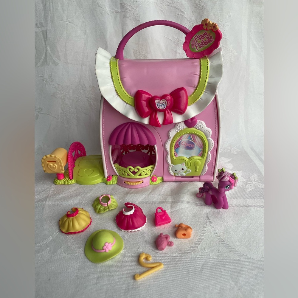 My Little Pony Fashions Boutique Playset Purse with Pony and Accessories